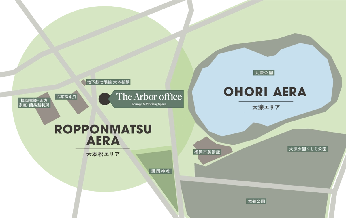 六本松サービスオフィスマップ